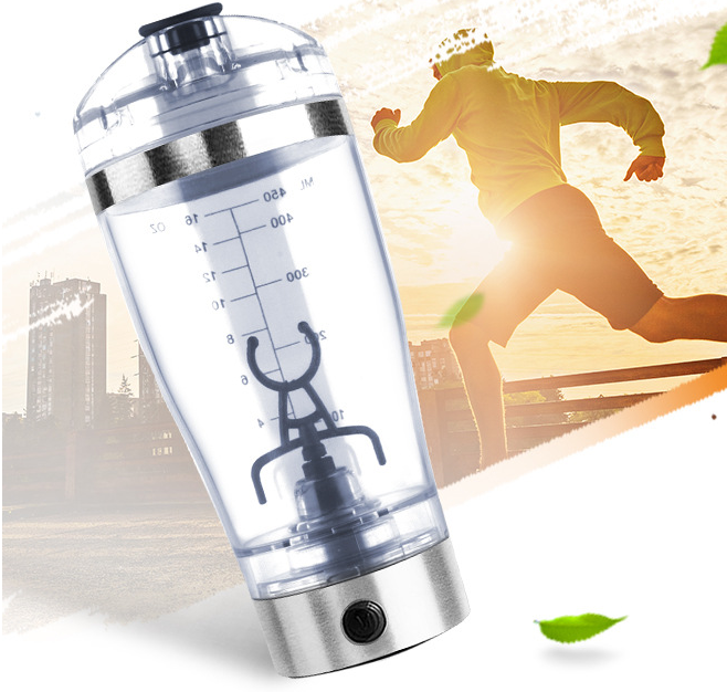 Electric Protein Shake Stirrer Bottle