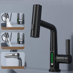 Digital Display Faucet Pull-out Basin